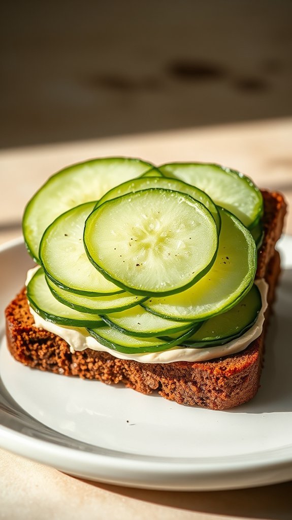 Cucumber Sandwiches 1 elegant cucumber sandwich recipe