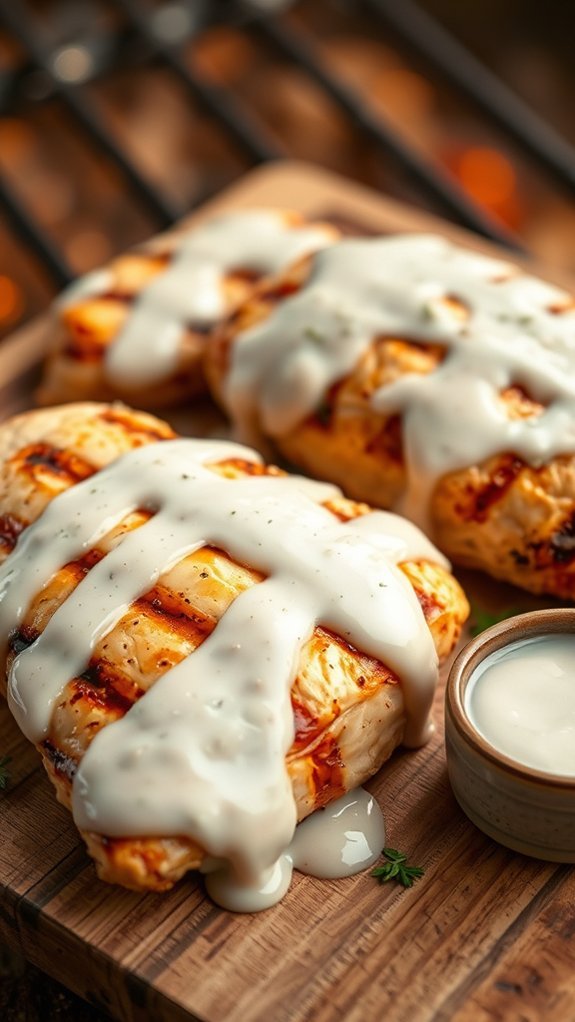 Brined Chicken With Big Bob'S White Bbq Sauce 4 flavorful brine patience required