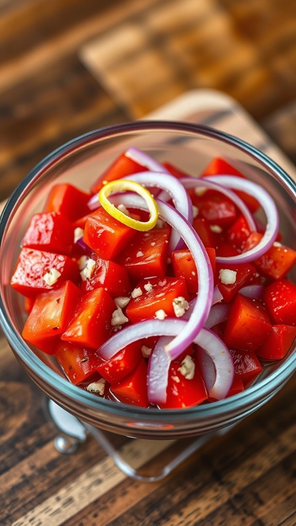 flavorful tomato onion marinade
