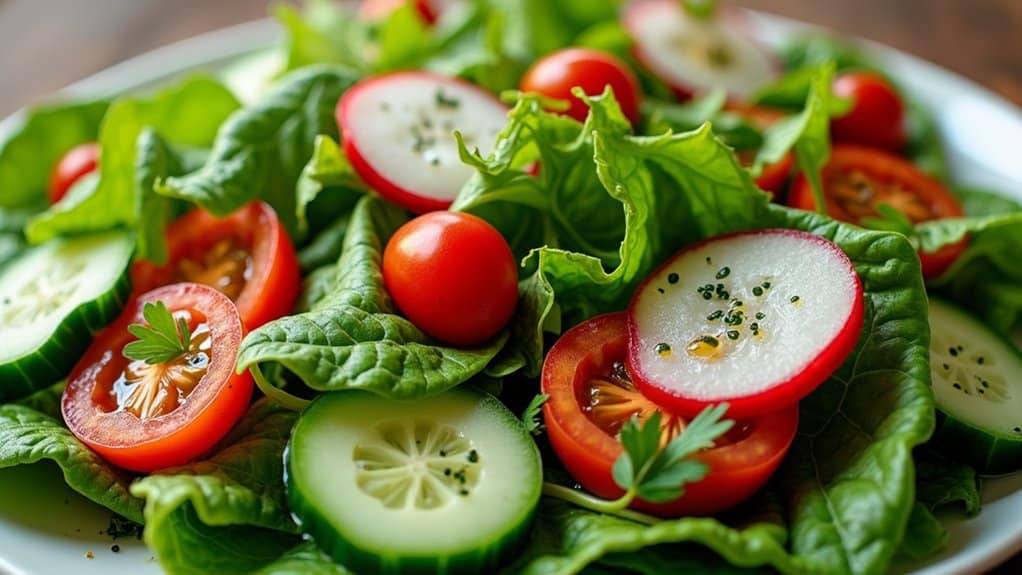 fresh herb spring salad