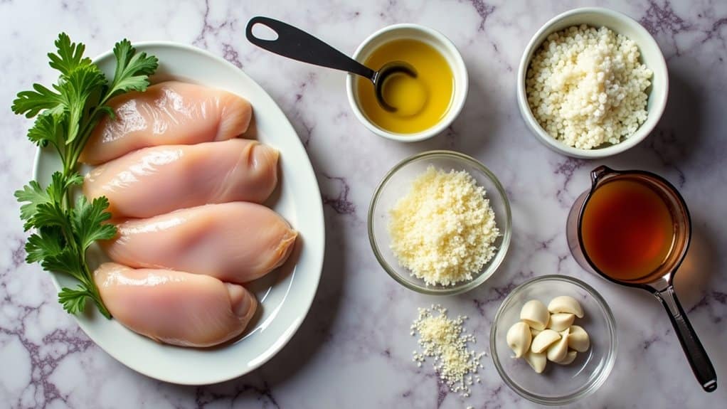 garlic parmesan chicken bowl