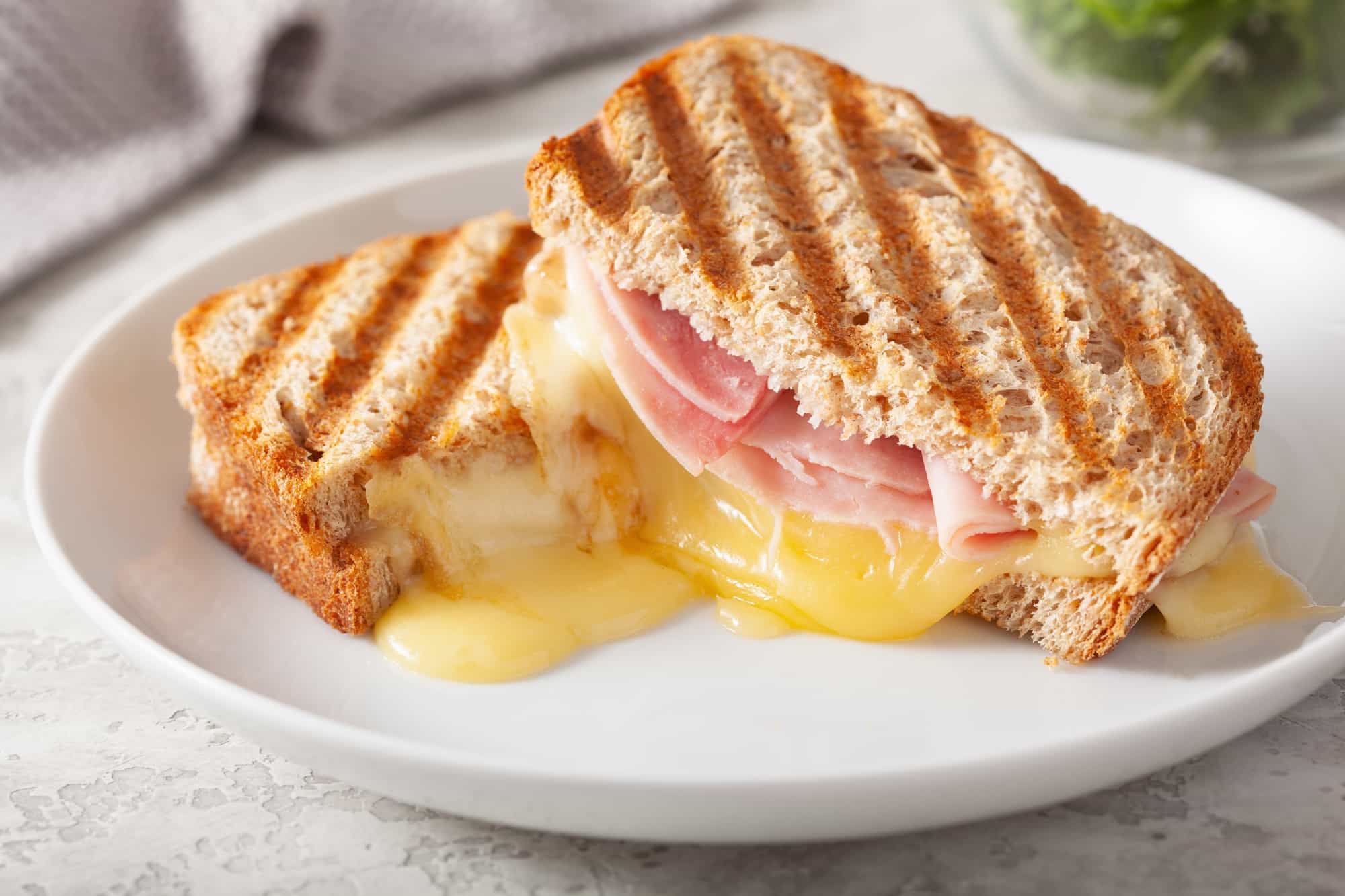 grilled ham and cheese sandwich