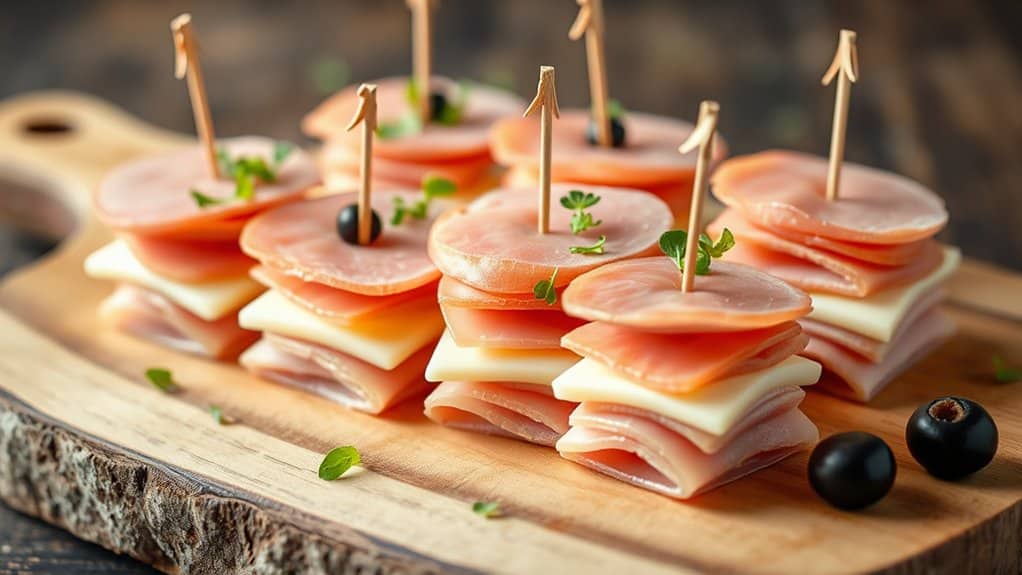 ham and swiss stacks