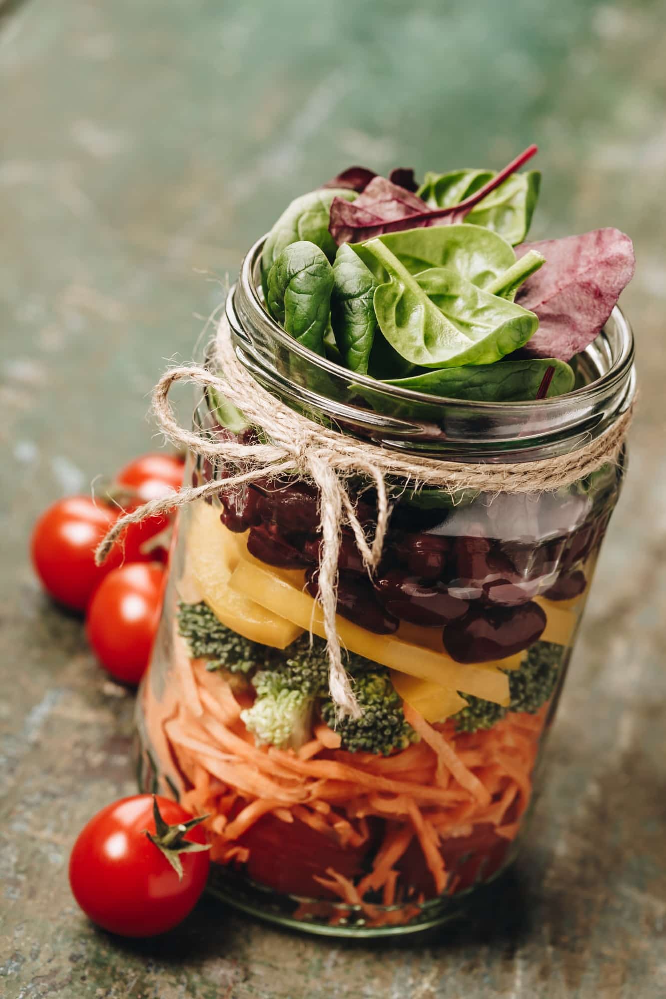 Healthy Homemade Mason Jar Salad