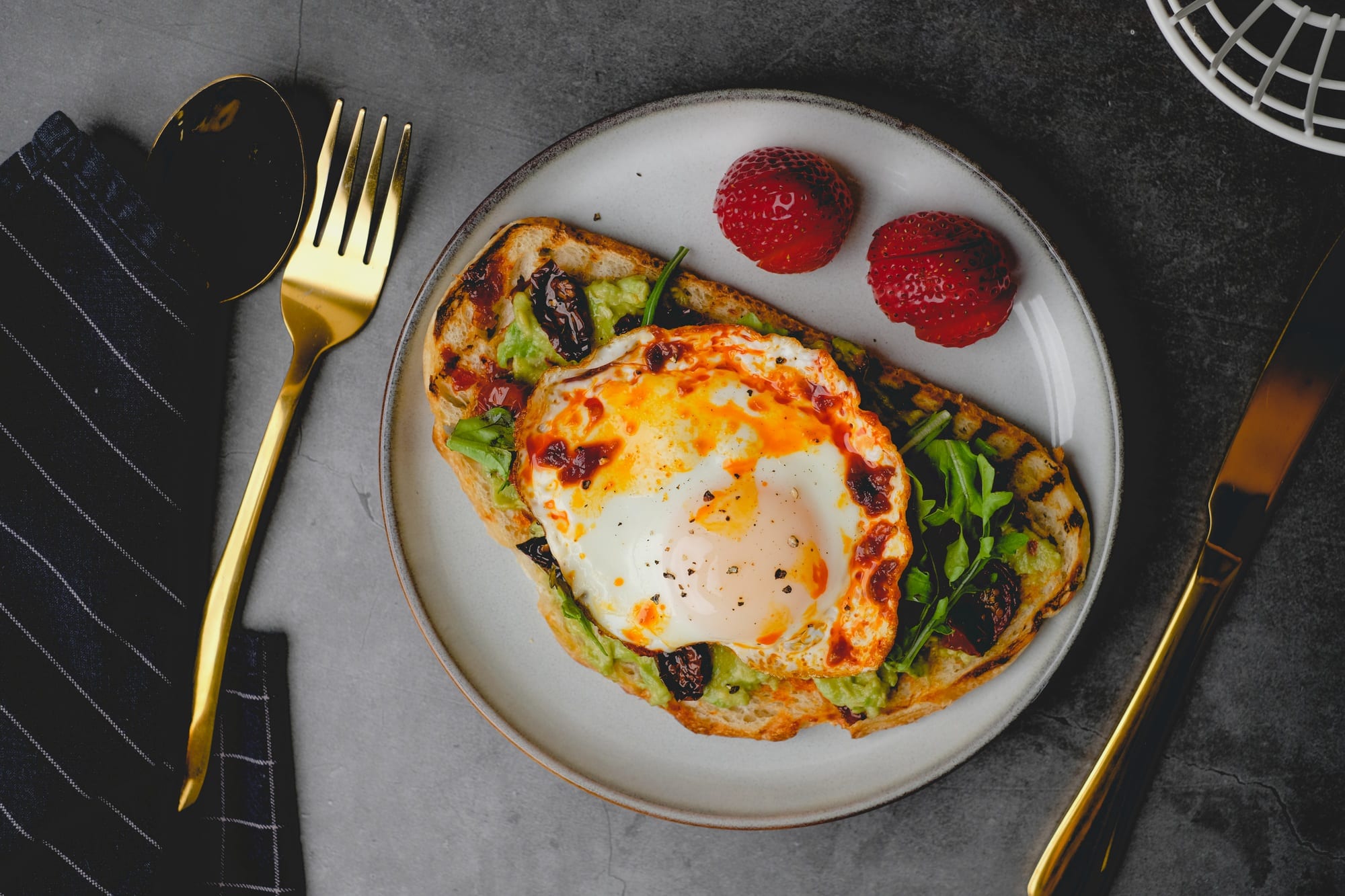 Healthy Mediterranean diet breakfast
