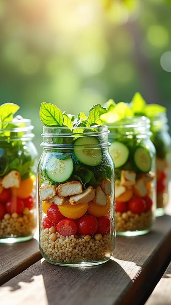 healthy protein packed salads