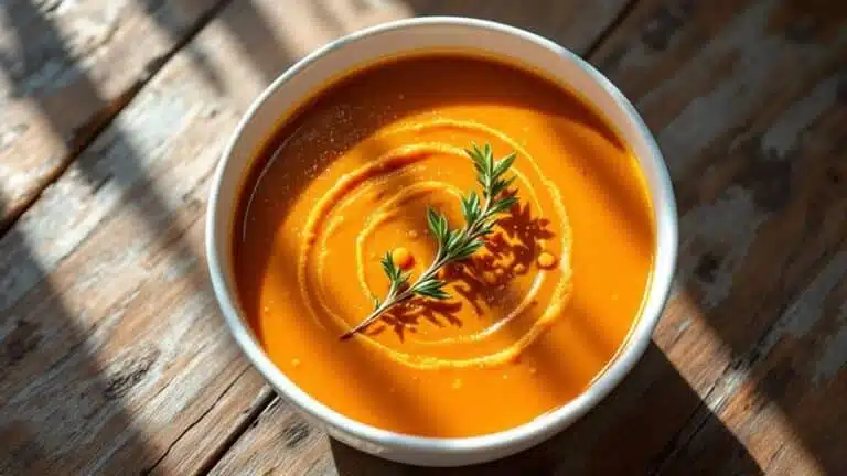 hearty carrot lentil soup