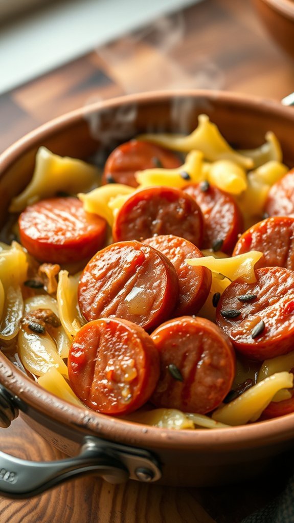 Mouthwatering Kielbasa Sausage With Caraway Sauerkraut 1 hearty kielbasa sauerkraut stew
