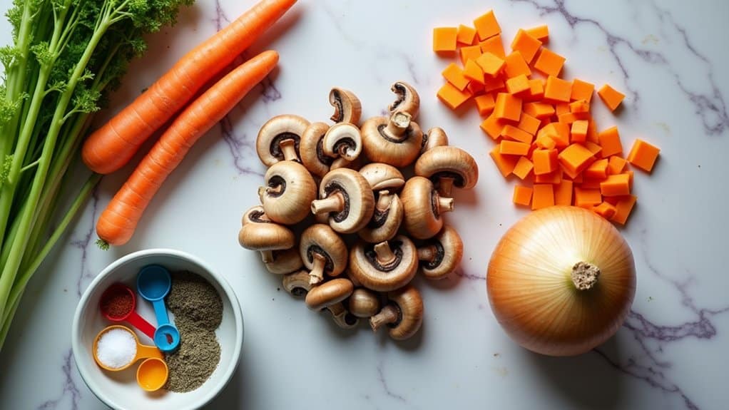 hearty mushroom wild rice soup