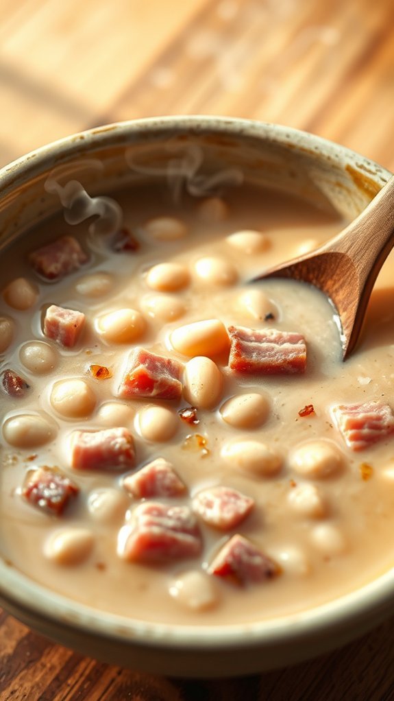 Navy Bean Soup With Ham 3 hearty navy bean soup