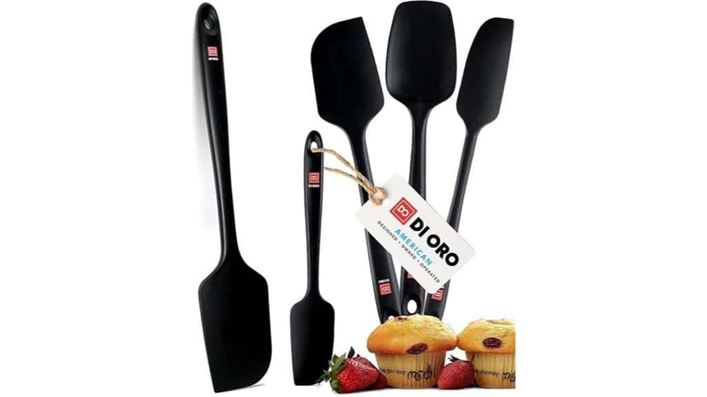 heat resistant silicone spatula set