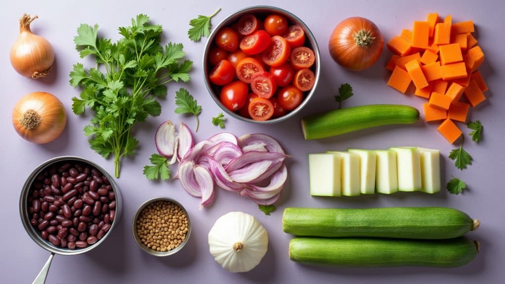 herb infused vegetable soup