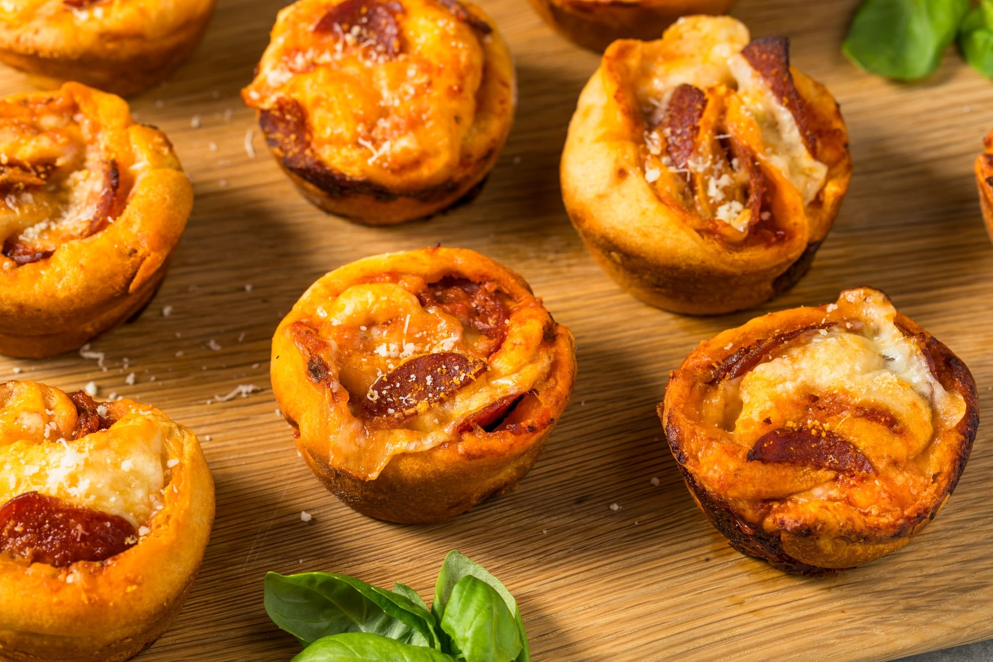 Homemade Italian Pizza Muffin Bites