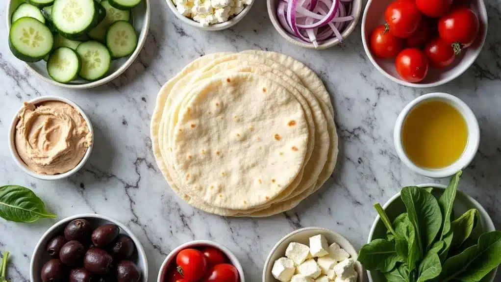 No-Cook Wraps | 4 Easy Meal-Prep Lunches 2 hummus and veggie wrap