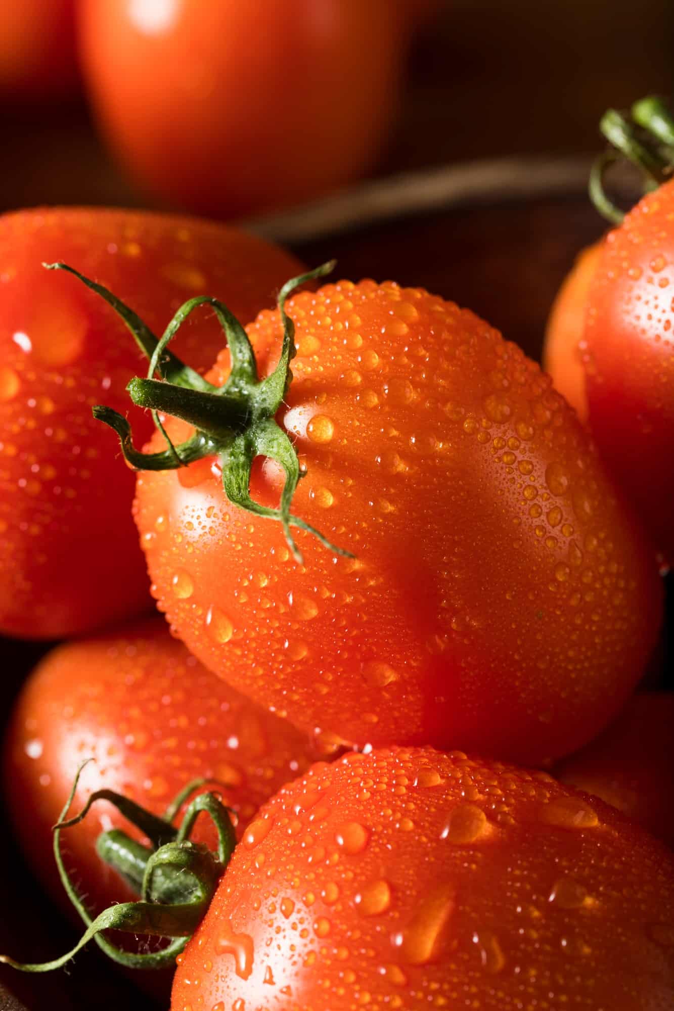 Raw Red Organic Roma Tomatoes