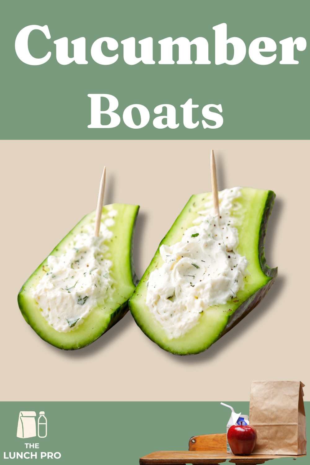 Cucumber Boats with Cream Cheese