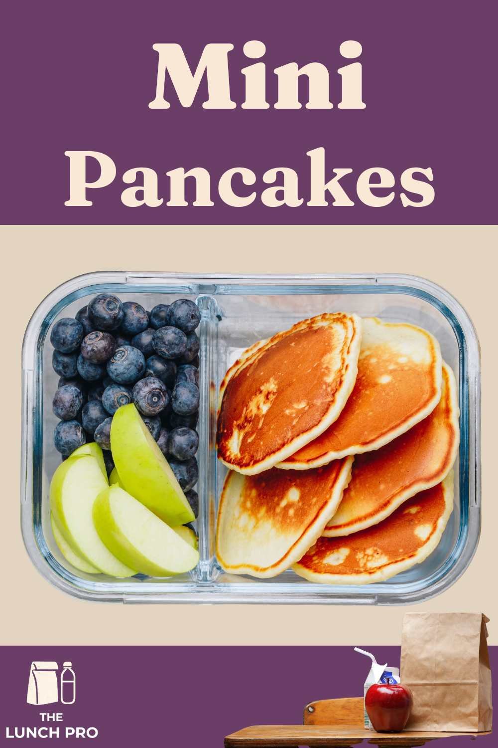 Mini Pancakes, Yogurt, and Fruit