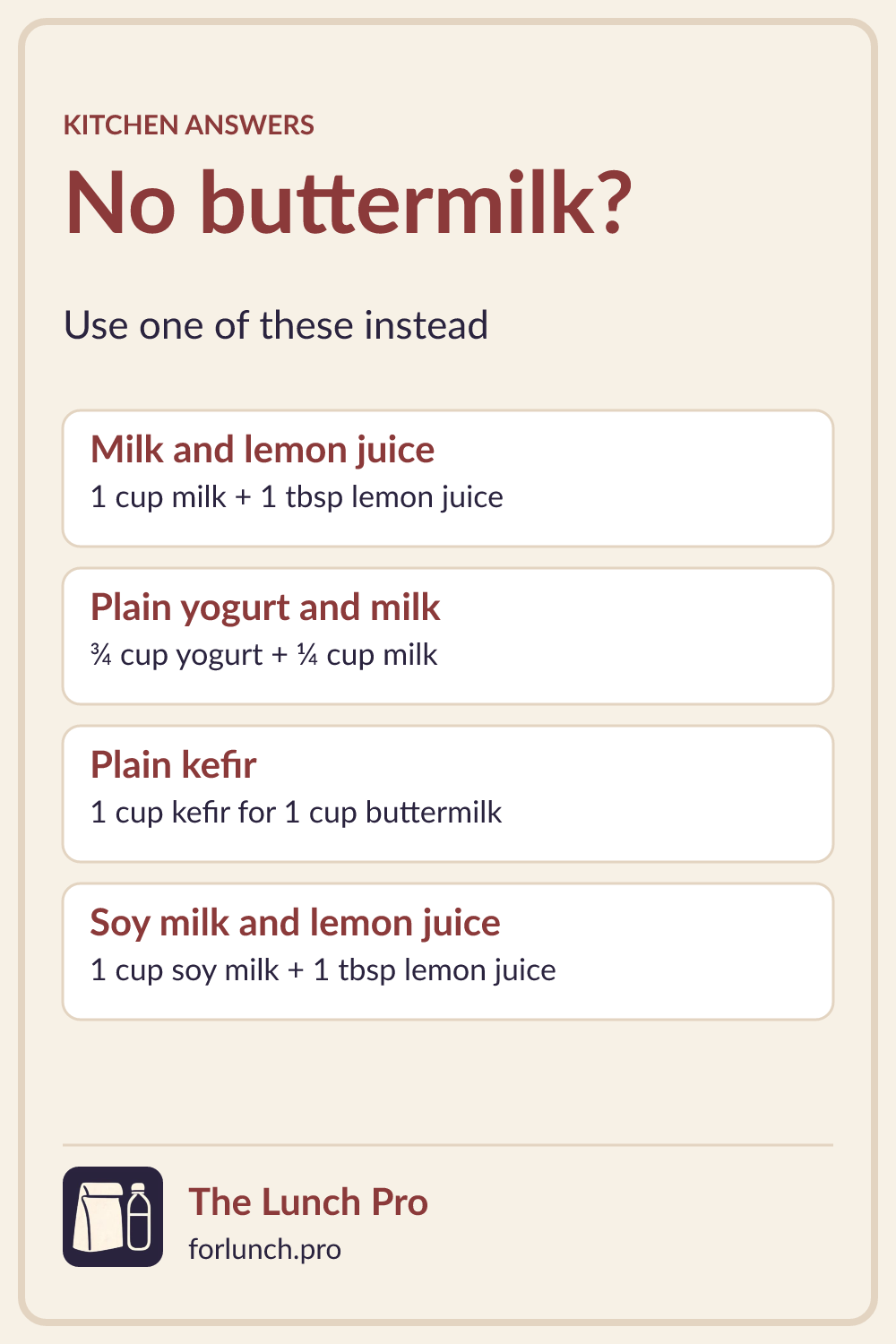 No buttermilk? Use one of these instead