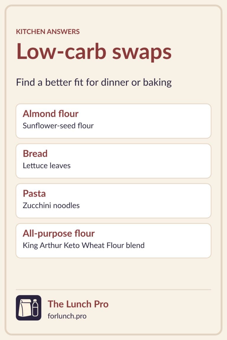 en low carb substitutes