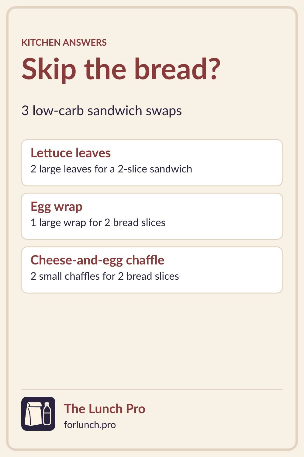en low carb substitutes for bread