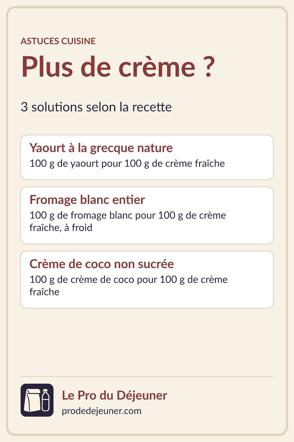 fr par quoi remplacer la creme fraiche