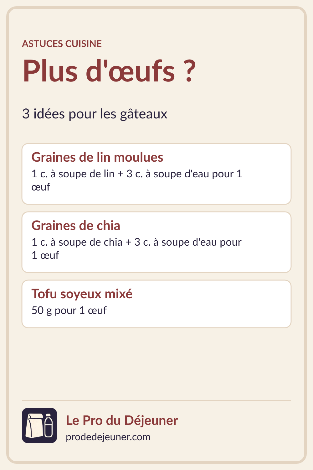 Par Quoi Remplacer Les Œufs ? 3 Options En Pâtisserie 1 Plus d'œufs ? 3 idées pour les gâteaux