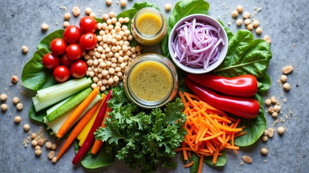 layering mason jar salads
