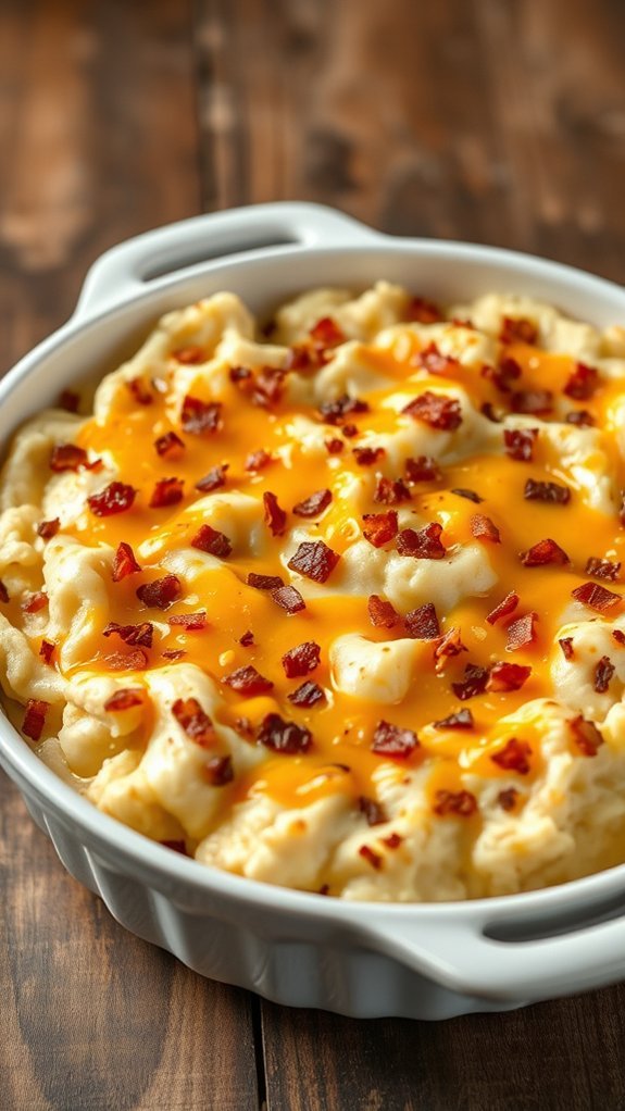 loaded creamy mashed potatoes