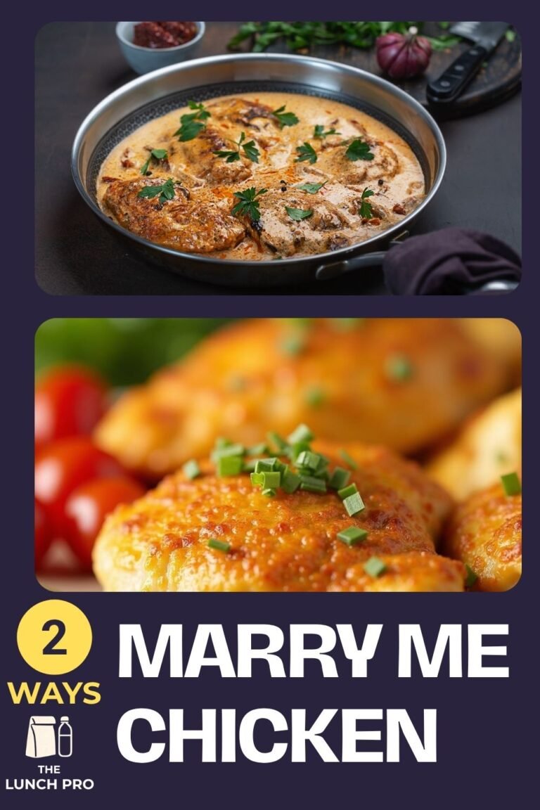 Two variations of Marry Me Chicken