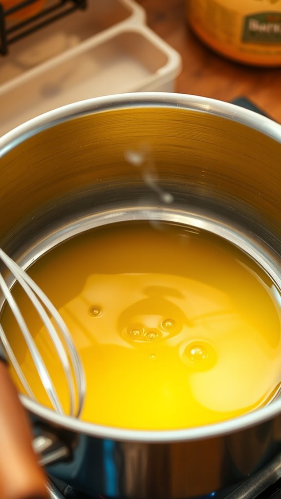 melt butter in saucepan
