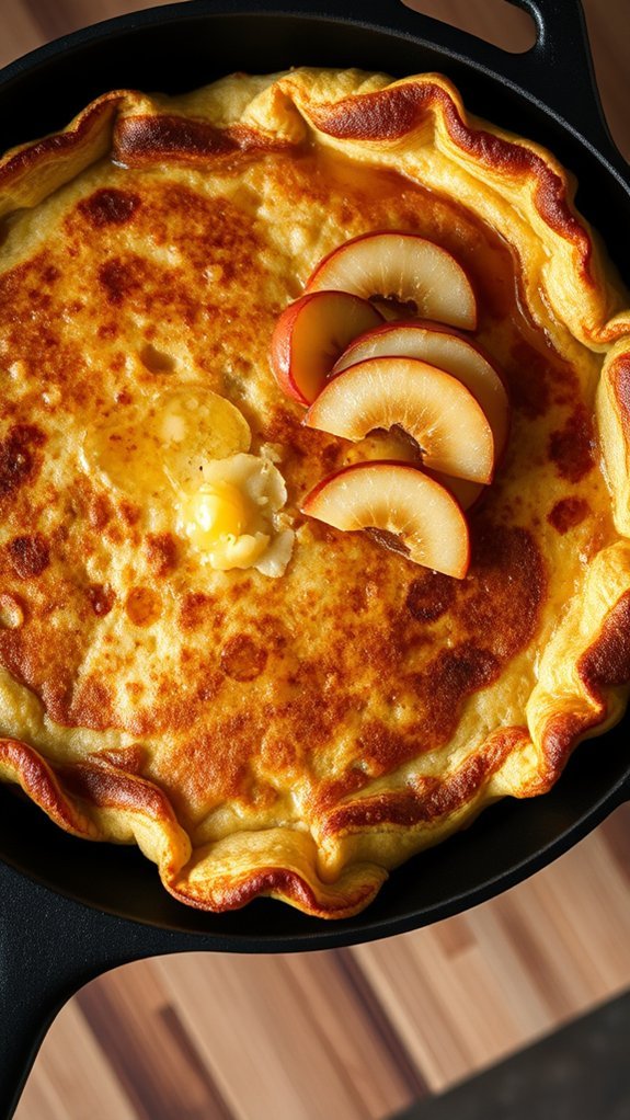 Dutch Pancake With Spiced Apples 4 melt butter in skillet
