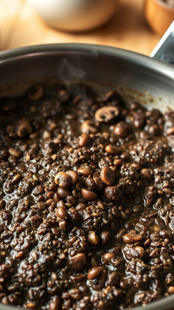 Classic Duxelles 6 mushrooms saut ed with seasoning