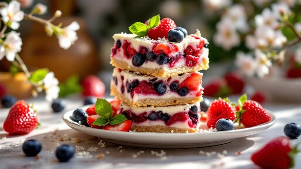 No-Bake Berry Squares