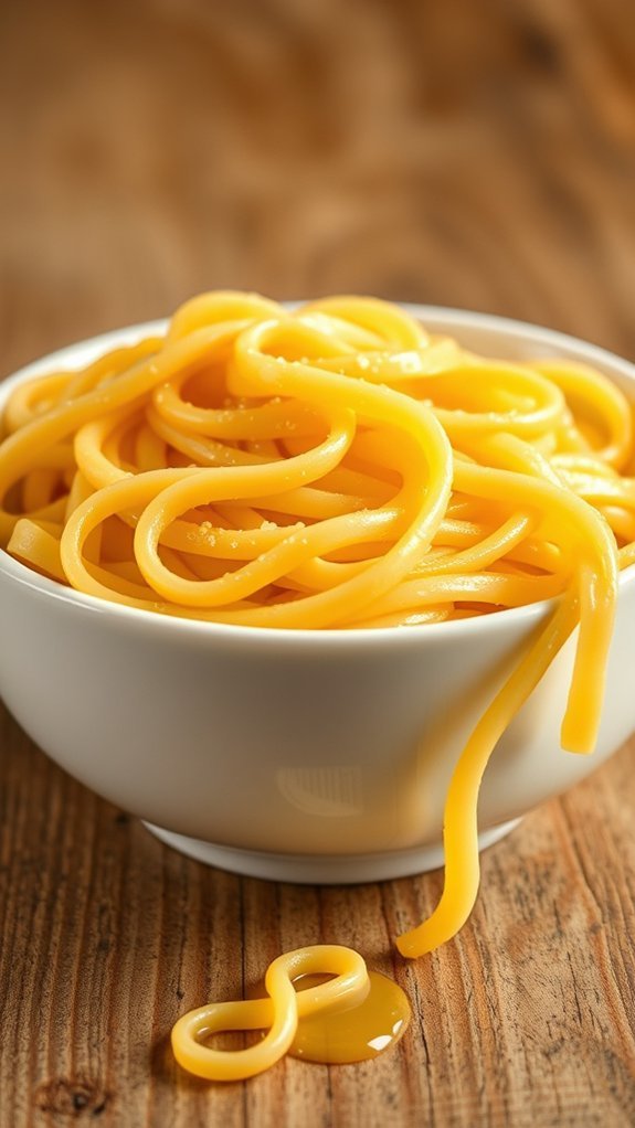 Butter Noodles 3 pour noodles into boiling water