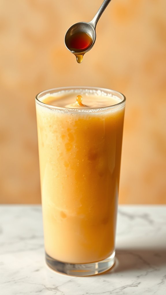 Delicious Orange Julius 5 pour vanilla extract slowly