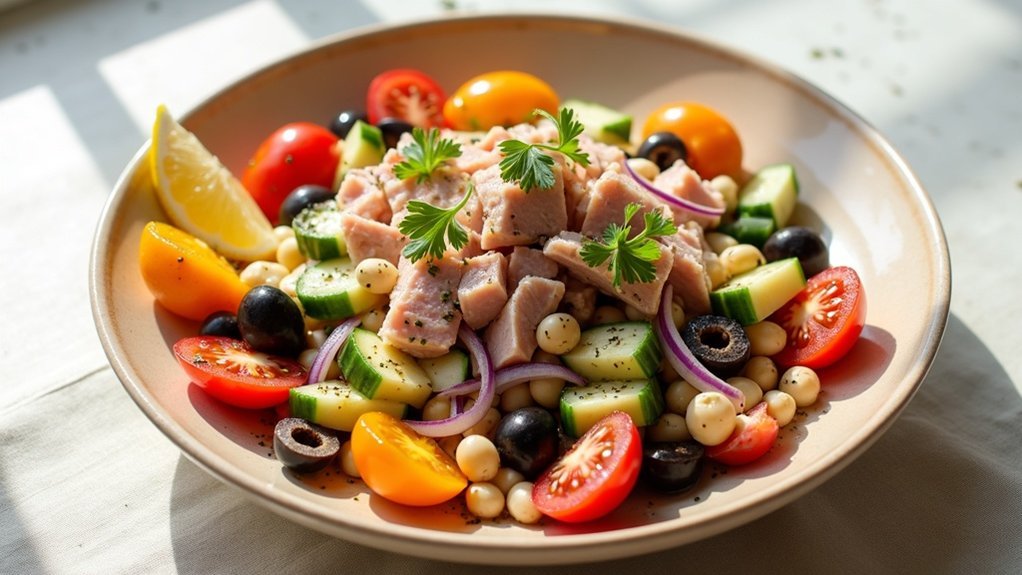 quick mediterranean tuna salad