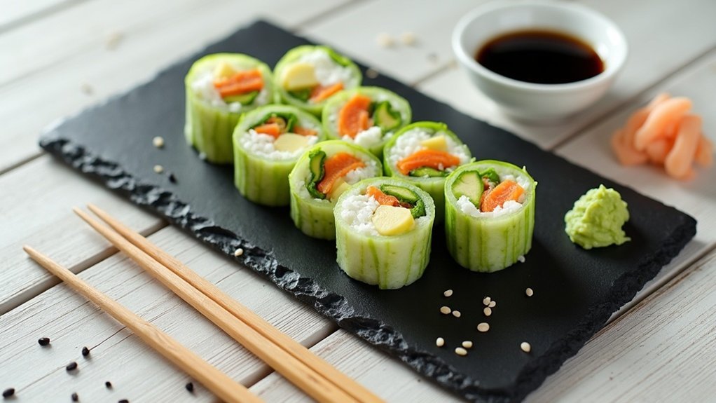 rice free cucumber sushi