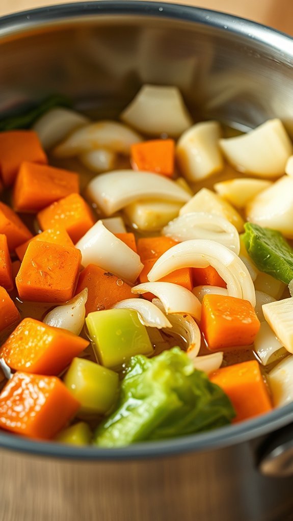 Beef Shank Soup With Vegetables 5 saut vegetables for flavor