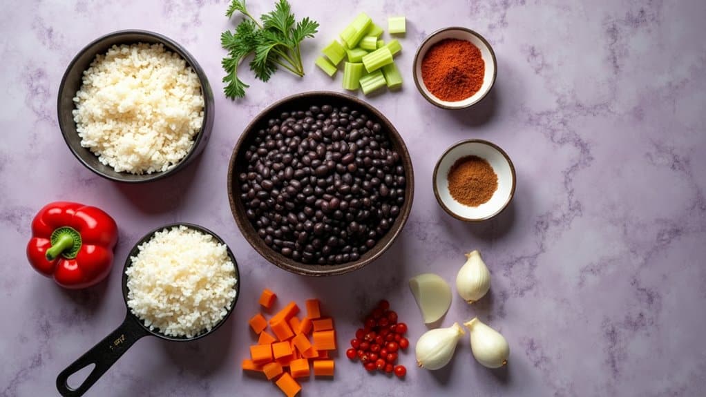 savory black bean dish