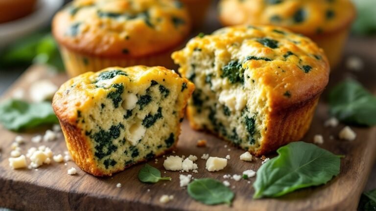 savory Spinach & Feta muffins