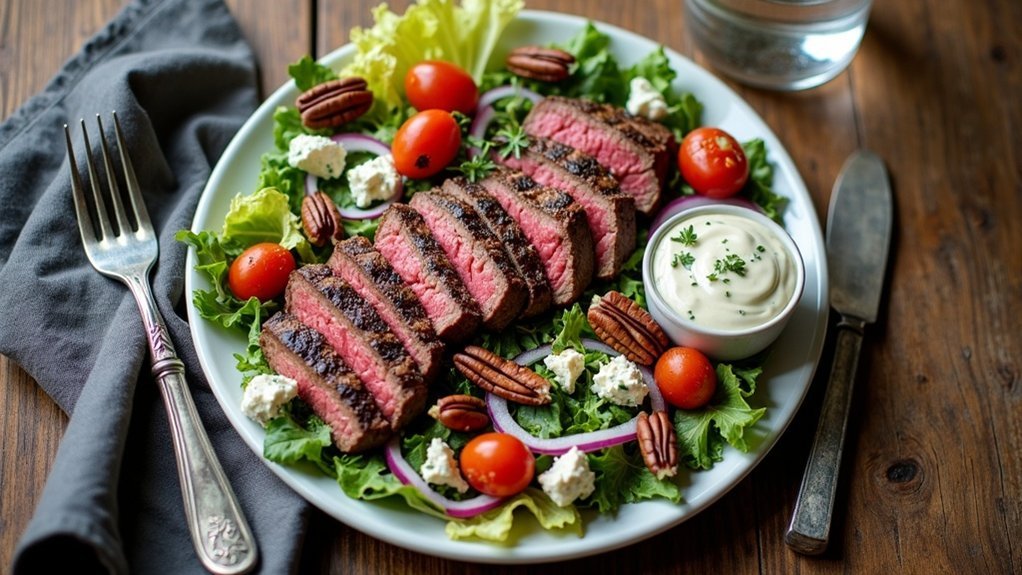 Leftover Steak Salad with Blue Cheese