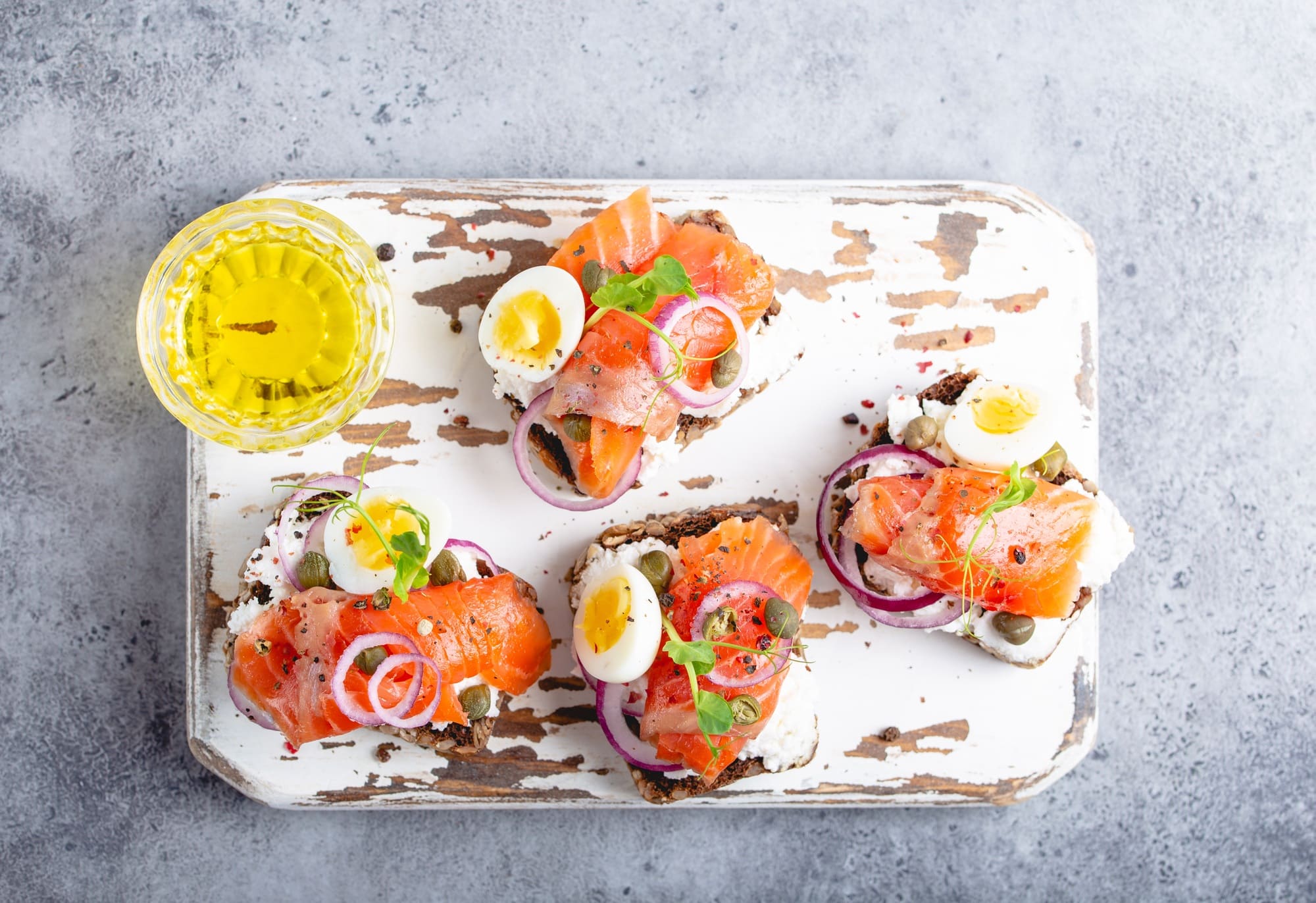 Scandinavian open faced sandwich