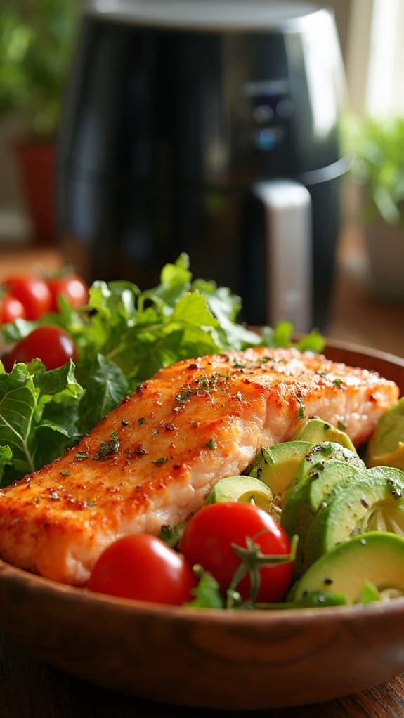 season salmon with olive oil