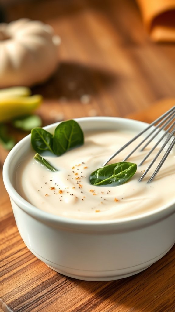 season sauce with spices