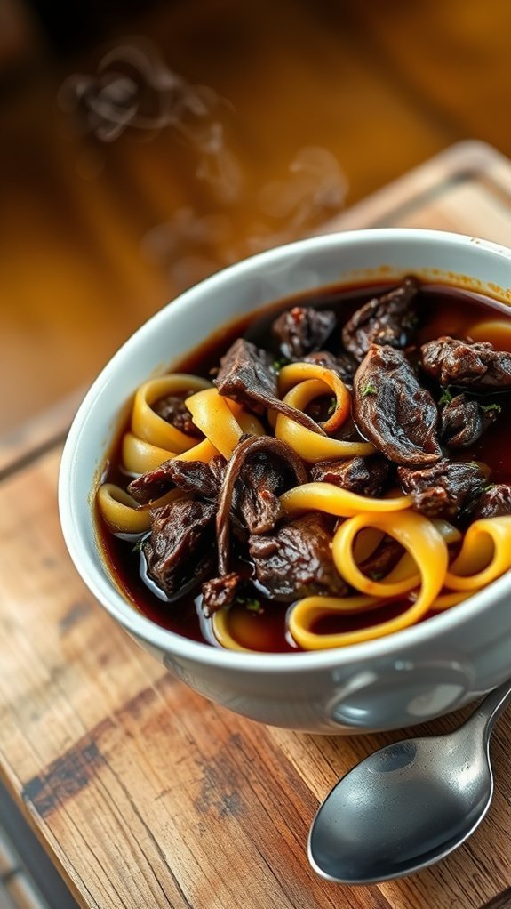 Easy Beef And Noodles: A Weeknight Dinner You'Ll Crave 9 shred beef add noodles