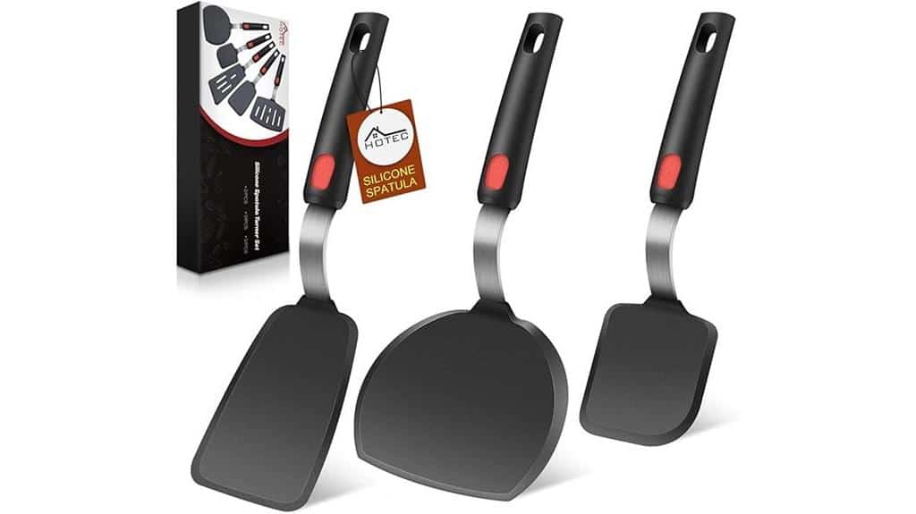 silicone spatula turner set