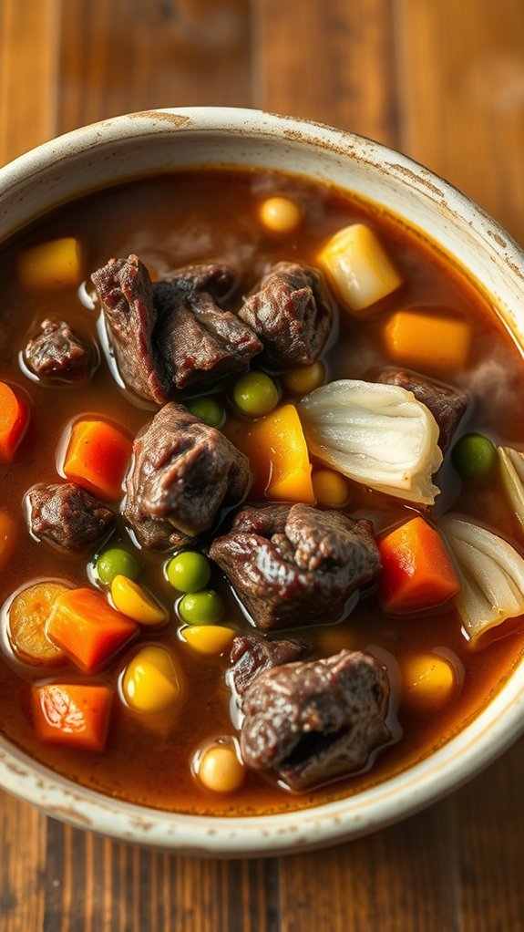 Beef Shank Soup With Vegetables 3 simmer for tender meat