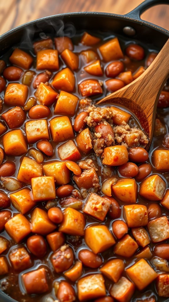 Awesome Pork N Beans And Wienies Comforth Food Combination 4 sizzling beans and sweetness