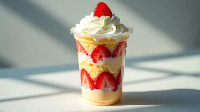 strawberry shortcake lunch cups