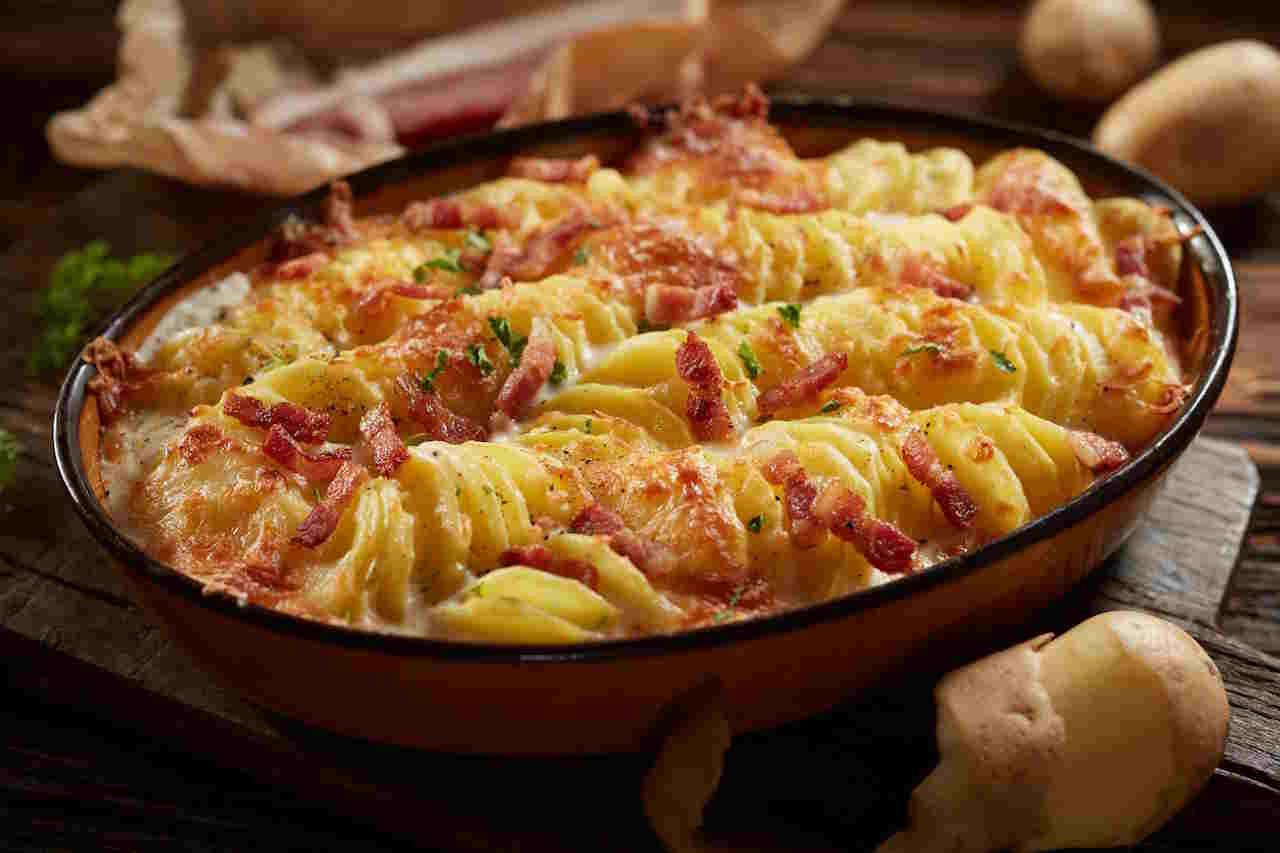 Tartiflette Creamy potato and bacon casserole